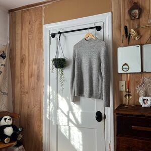 Grey mock neck sweater